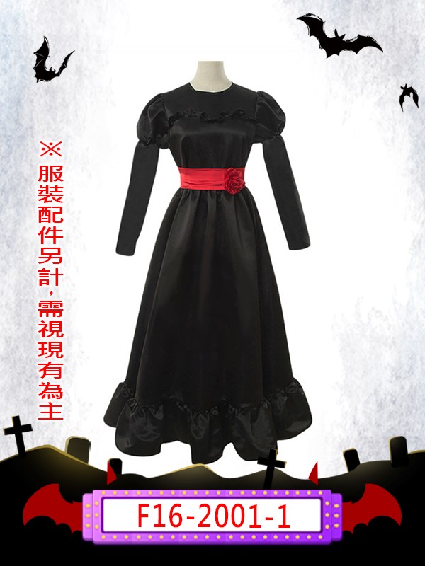 F16-2001-1.安娜貝爾(黑).萬聖節.鬼怪.殺人魔.可怕.血腥.驚悚.詭娃安娜貝爾.惡魔.鬼衣