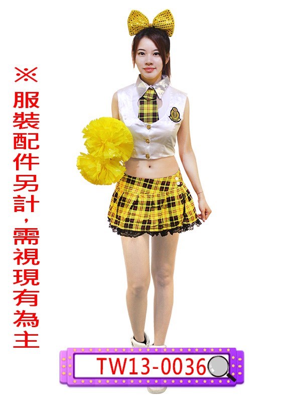 TW11-0017.白背心.TW13-0035.粉色格子百摺裙.TW13-0036.黃色格子百摺裙.TW13-0037.藍色格子百摺裙.女高中生.女高校生.舞台表演服.春酒.尾牙.年會
