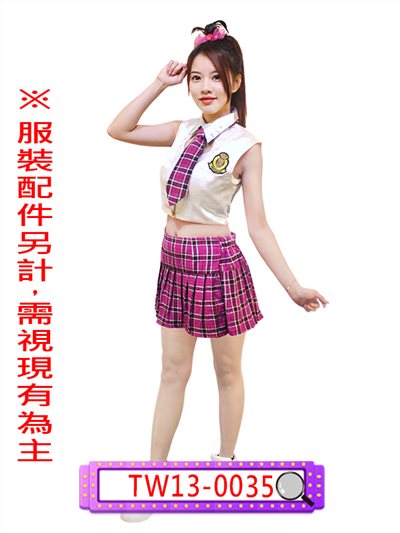 格子百摺裙(3色)
